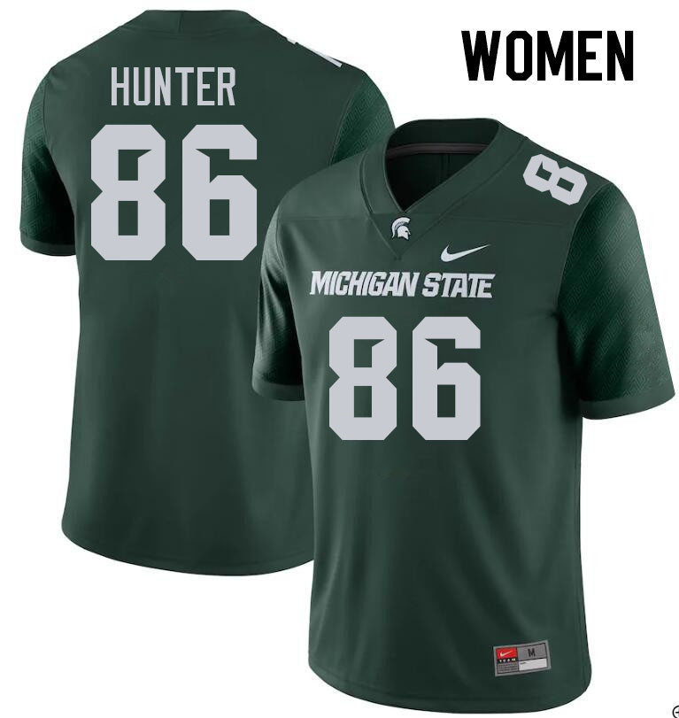 Women #86 Nick Hunter Michigan State Spartans College Football Jerseys Stitched Sale-Green